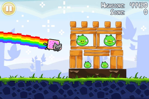 Angry Birds + Nyan Cat = Angry Nyan Cat